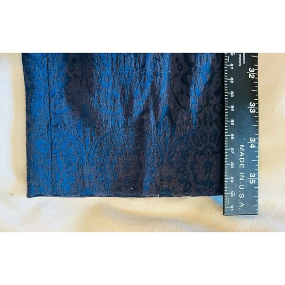 NWT White House Black Market Jacquard Blue Slim Ankle Size 2 $89 Whimsigoth - Picture 10 of 14